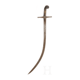 A Mamluk-hilted sabre with a Persian shamshir blade, circa 1830