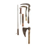 A weapons assembly, a.o. Afghan, African, 18th - 20th century
