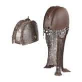 Two Indian helmets, 19th century