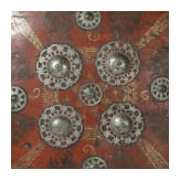 Three Indian leather shields, 19th century
