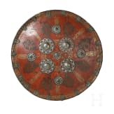 Three Indian leather shields, 19th century