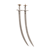 Two Indian tulwars, 19th century