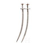 Two Indian tulwars, 19th century