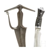 An Indian chilanum, 19th century, and a Nepalese kukuri, 20th century