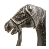Two Indian cut stone handles, 20th century