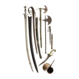 A collection of edged weapons, 19th/20th century