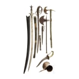 A collection of edged weapons, 19th/20th century