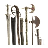 A collection of edged weapons, 19th/20th century