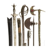 A collection of edged weapons, 19th/20th century