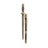 A Chinese short sword (jian), circa 1900