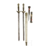 A Chinese double jian and a Tibetan lothi, 19th century