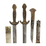 A Chinese double jian and a Tibetan lothi, 19th century