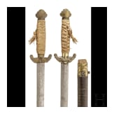 A Chinese double sword, circa 1900