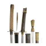 Three Chinese edged weapons, 20th century