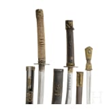 Three Chinese edged weapons, 20th century