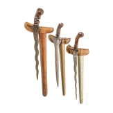 Three Indonesian kerises, circa 1900
