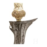 Three Indonesian kerises with handles of bone and wood, circa 1900