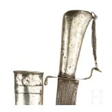 A Javanese silver mounted Pedang, circa 1900