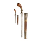 Two Indonesian Parang with waved blades, circa 1900