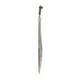 A brass-inlaid North African Flyssa knife, 19th century