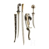 A North African yatagan and two daggers, 19th/20th century