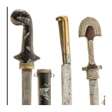 A North African yatagan and two daggers, 19th/20th century