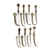 A small collection of eight Moroccan koummyas, 19th/20th century