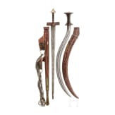 Two North African swords (a khaskara and a shotel), circa 1900