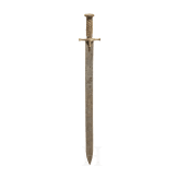 A Sudanese kaskhara with etched blade, circa 1900