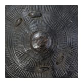 An Ethiopian leather shield, circa 1900
