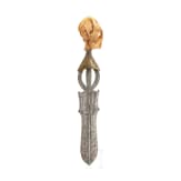 A Congolese club-knife (poto) with rattan-wrapped pommel