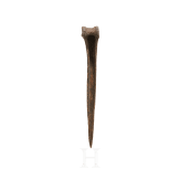 A Papua New Guinean carved bone dagger, 19th century