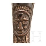 A Papua New Guinean carved bone dagger, 19th century