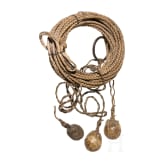 A South American lasso and bola, circa 1900