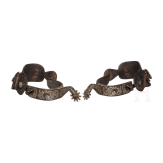A pair of American/Mexican spurs, 20th century
