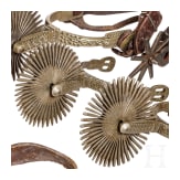 A collection of US American and Mexican spurs, 19th/20th century