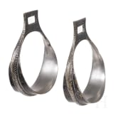 A pair of Indo-Persian stirrups, 19th century