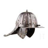 A Polish lobster-tailed pot helmet (zisch&auml;gge), circa 1650