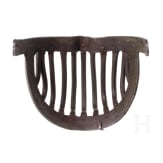 A visor for a helmet worn at the Gioco del Ponte, Pisa, 16th/17th century