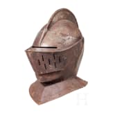 A close helmet, collector's replica in the style of the 17th century