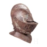 A close helmet, collector's replica in the style of the 17th century