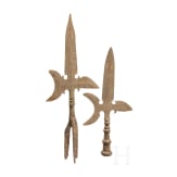 Two German halberd blades, circa 1700