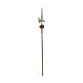 An etched bodyguard's halberd, collector's replica in the style of the 16th century