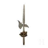 An etched bodyguard's halberd, collector's replica in the style of the 16th century