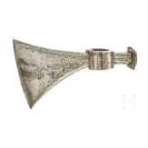 A Central European battle axe, 17th century