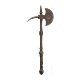 A cast iron battle axe, historicism in the style of the 16th century