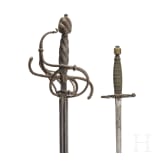 A rapier, collector's replica in the style of the 17th century