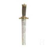 A German hunting hanger, circa 1780