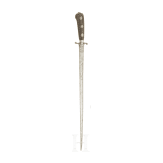 A French silver-mounted hunting hanger, circa 1780
