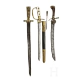 Three German hunting hangers, 19th century